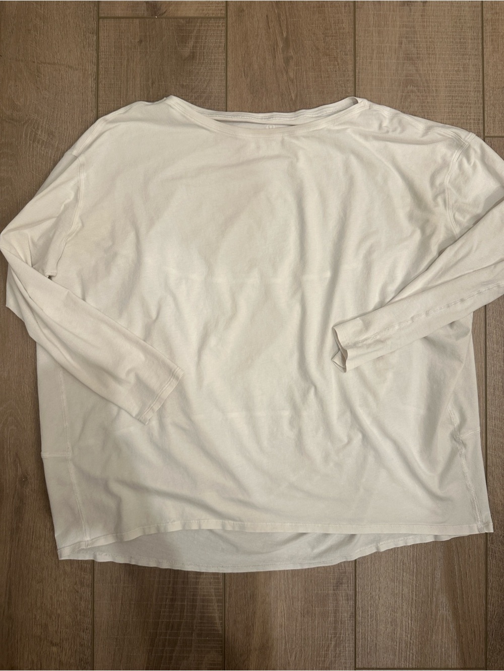lululemon athletica Back in Action White Long-Sleeve Crew Top